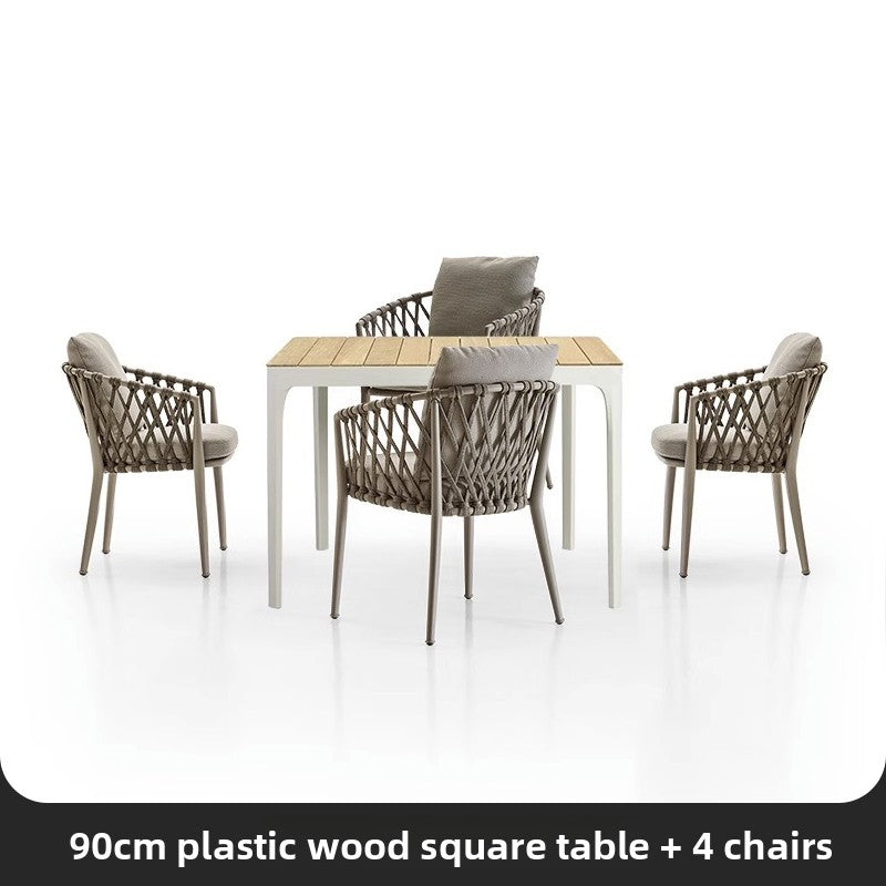 Nordic Outdoor Rope Weave Dining Set TC098
