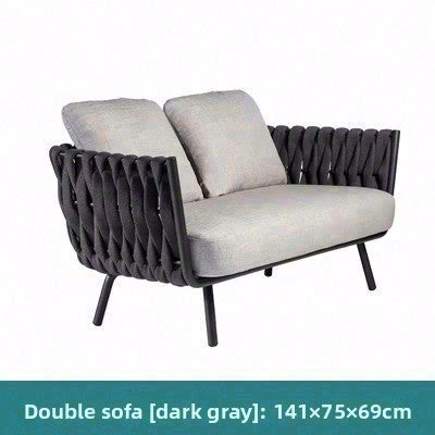 PE藤帶沙發+餐椅+躺床 戶外套裝（可單件購買）SOFA139 多角度展示