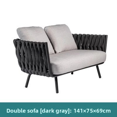 PE藤帶沙發+餐椅+躺床 戶外套裝（可單件購買）SOFA139