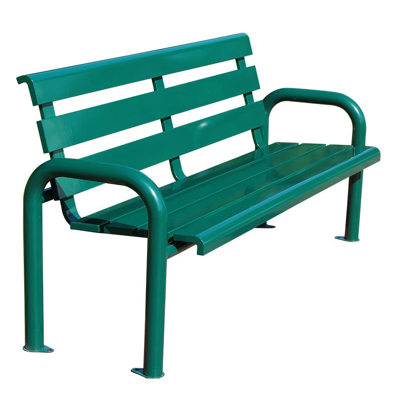 Iron Outdoor Park Bench Sports Court 1.5-1.8m Green EFWB-049
