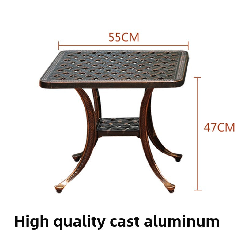 Detachable Cast Aluminum Outdoor Park Bench 117cm Multi-Colour EFWB-037