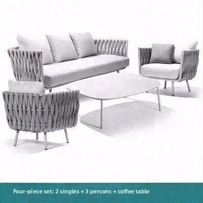 PE藤帶沙發+餐椅+躺床 戶外套裝（可單件購買）SOFA139 多角度展示 2