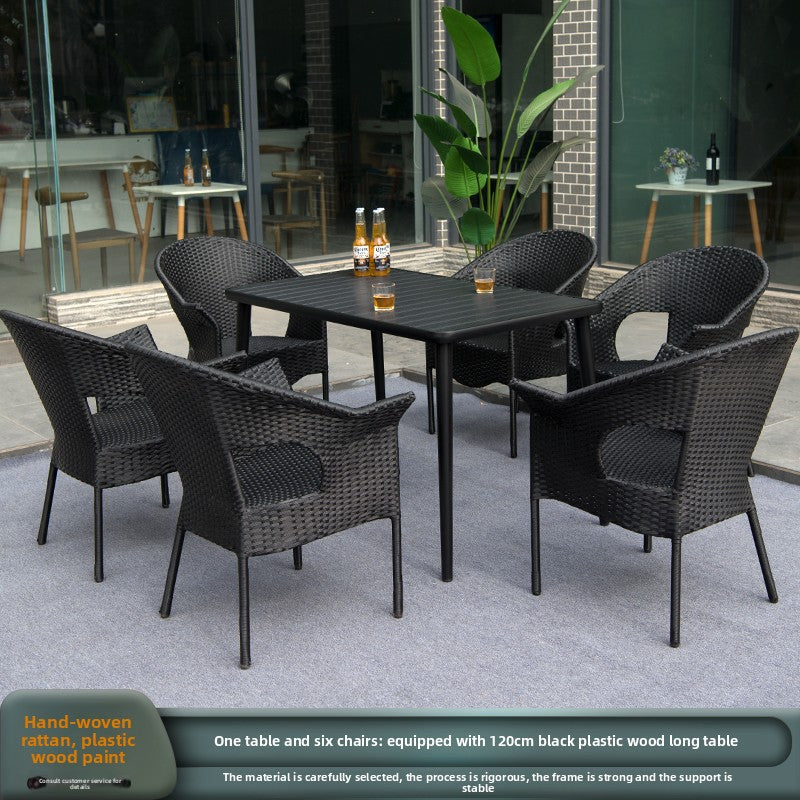 Outdoor PE Rattan Dining Set TC095