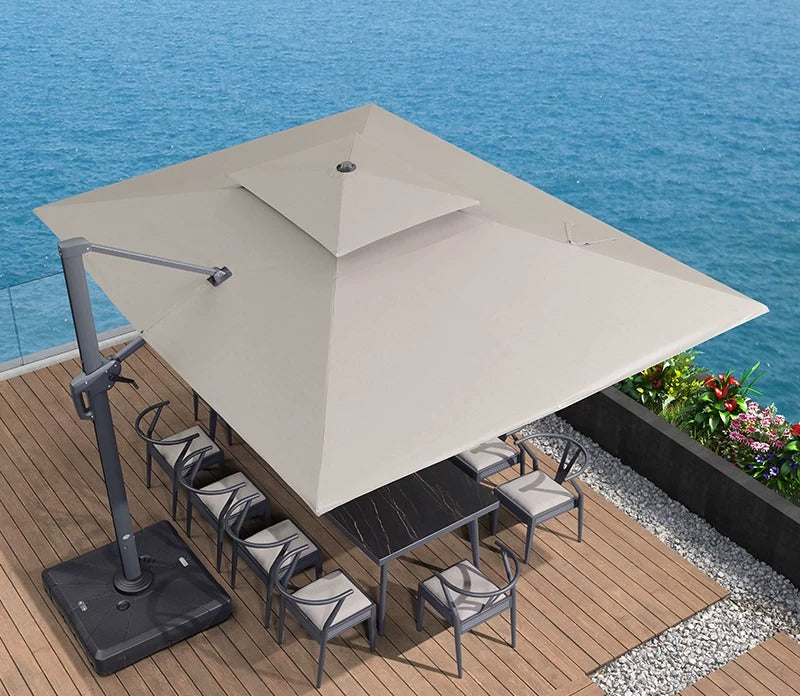 專業款 Sunbrella 3×4米長方形太陽傘（11cm傘桿）兩色可選 SUN050