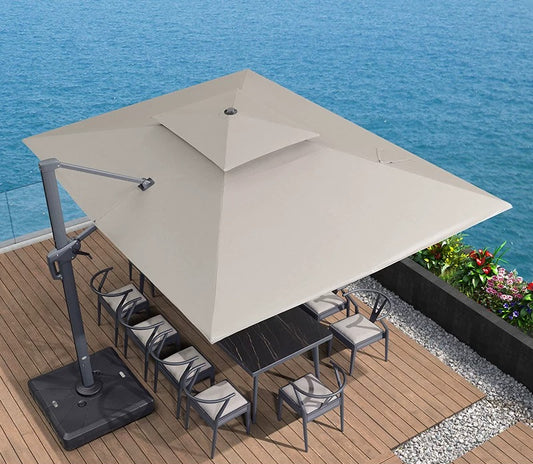 專業款 Sunbrella 3×4米長方形太陽傘（11cm傘桿）兩色可選 SUN050