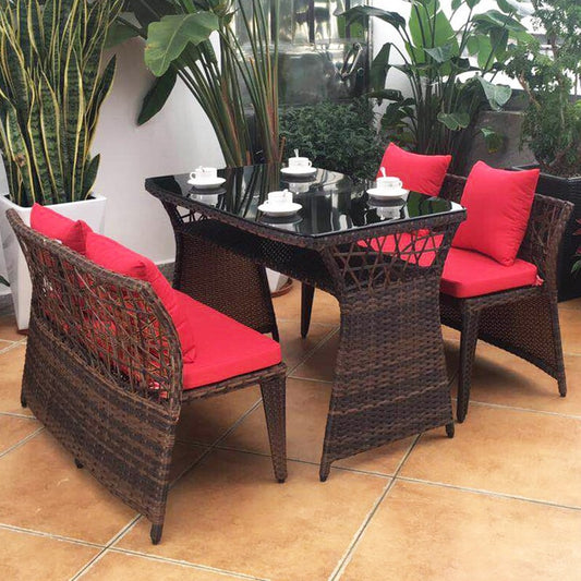 LO0002 Rattan Double Balcony Dining Table and Chair Set | Rattan | Dining Table | Rattan Chairs | Dining Table Set | Outdoor Furniture | Outdoor Table
