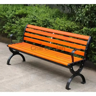 EFWB-002 eco-wood bench outdoor park seat customizable size