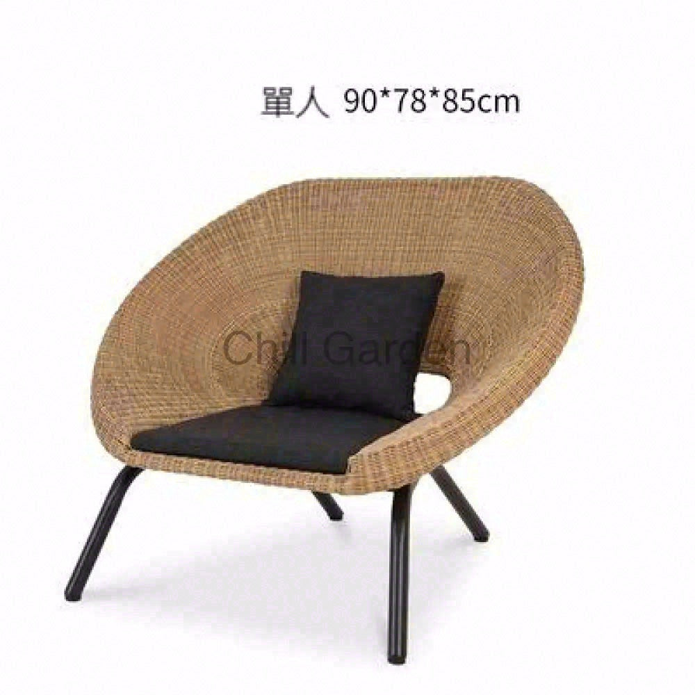 SOFA017單人梳化90x78x85cm戶外防水設計