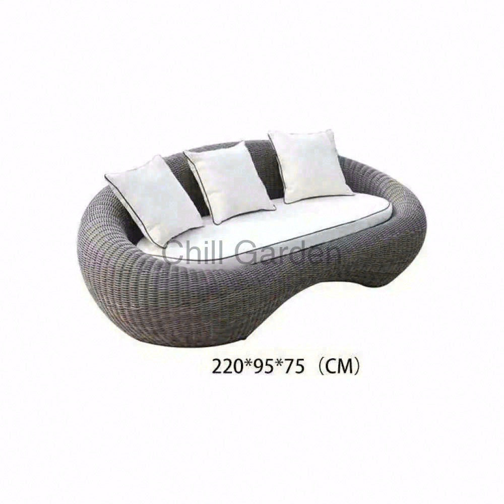 SOFA013籐椅咖啡桌套裝兩張單人一張三人梳化