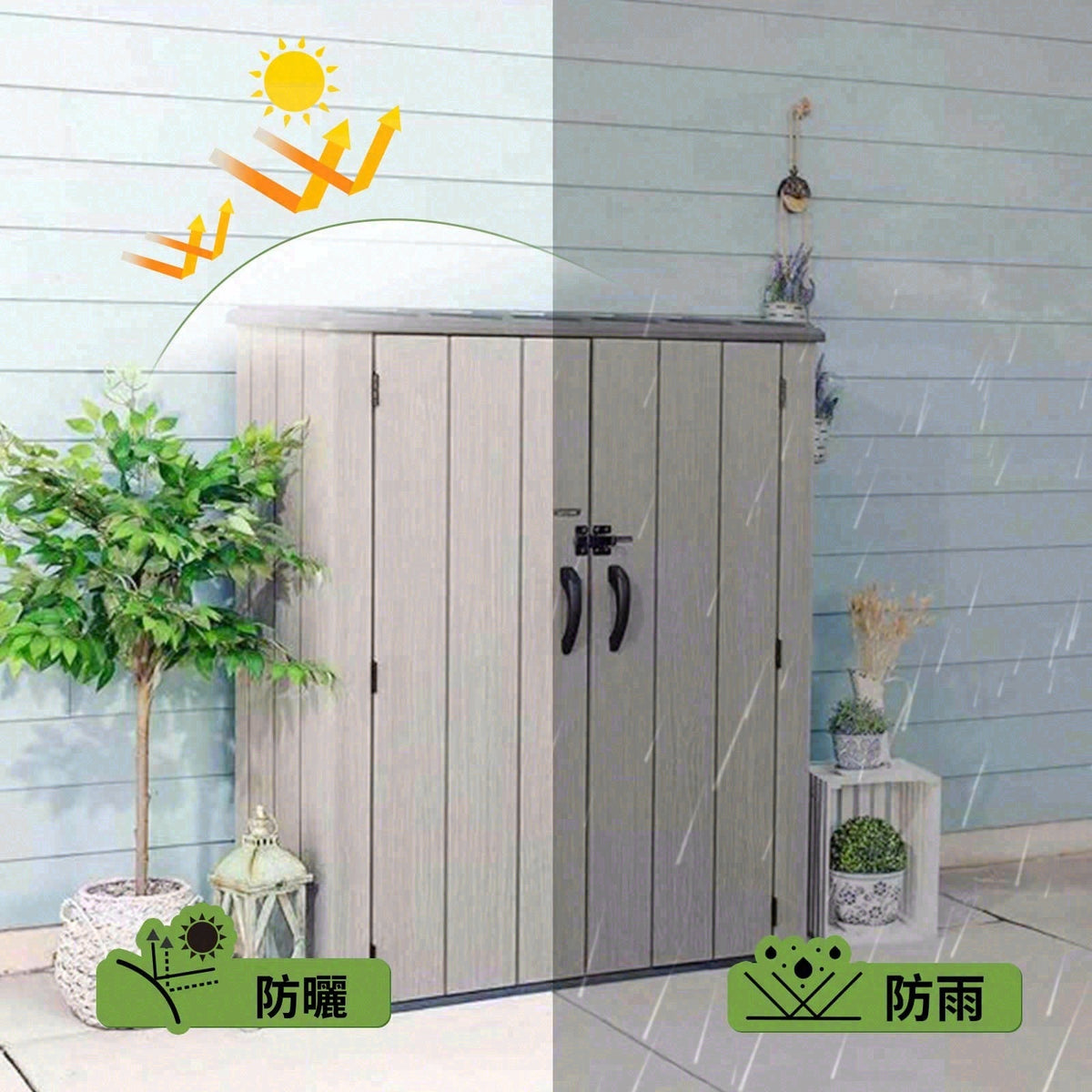 美國 Lifetime 戶外直立式儲物櫃 60326 型號